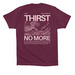 Satisfied - Maroon, a Maroon Premium Cotton Tee (back-view)