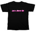 Just a Merch Girl, a Black Comfort Colors Unisex Tee