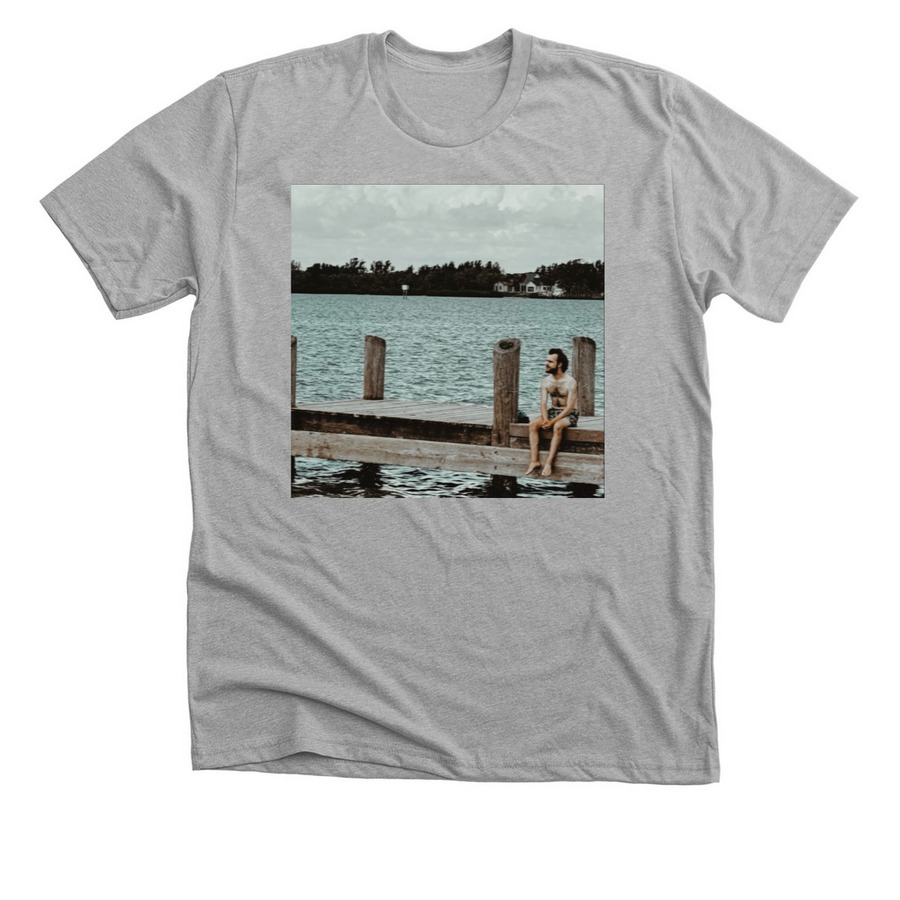 FINALLY RESTORED Album Cover, a Athletic Heather Premium Unisex Tee