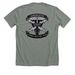 Black Logo & Jumpmaster CWT Crest, a Deep Heather Premium Unisex Tee (back-view)