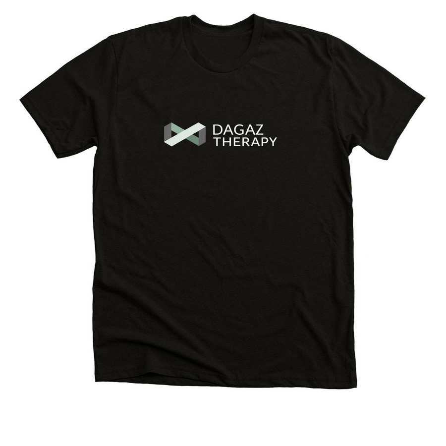 Dagaz Therapy, a Black Heather Premium Unisex Tee