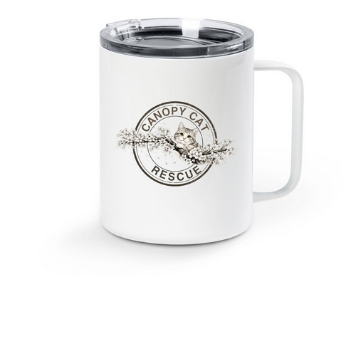 CCR Spring Mug, a White Stainless Steel Travel Mug