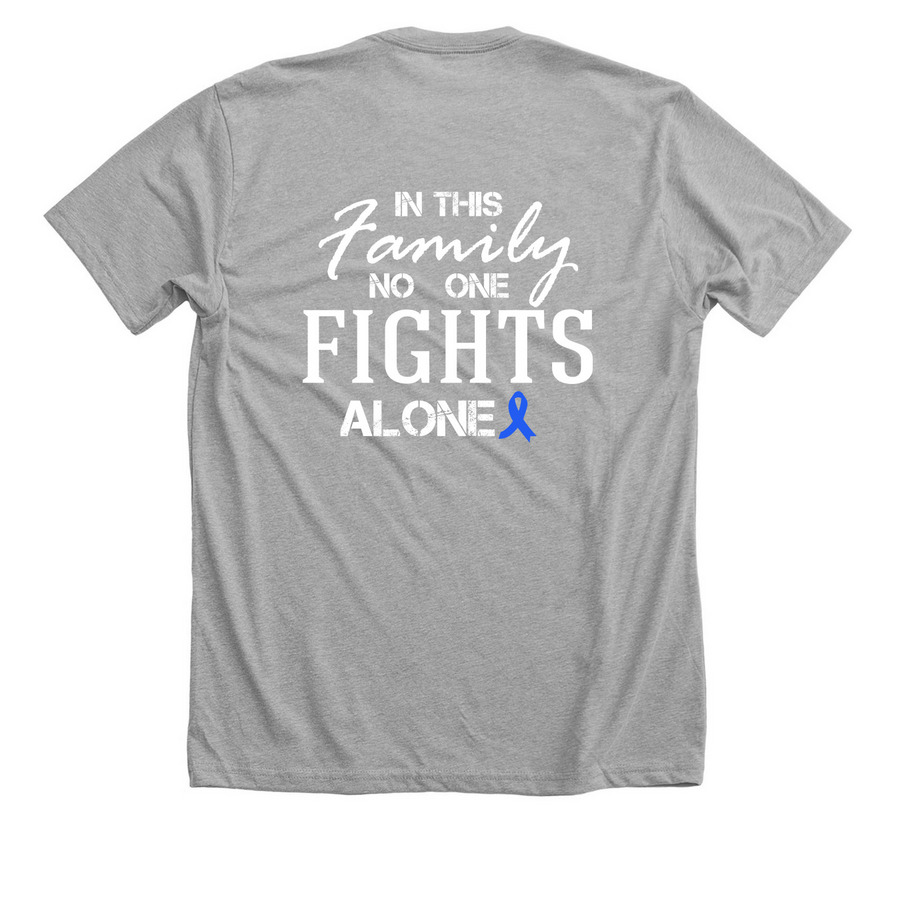 DeMalia Family Shirts, a Athletic Heather Premium Unisex Tee (back-view)