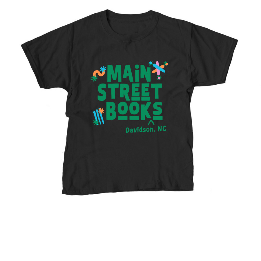 The Main Street Books Edit in Green, a Black Youth Unisex Tee