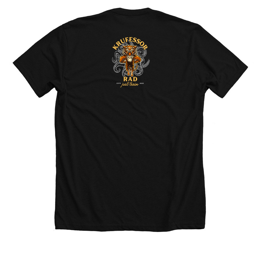 Keep Training - Motivation for Martial Arts&nbsp;, a Solid Black Blend Premium Unisex Tee (back-view)