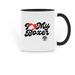I Love My Boxer Mug, a Black Two-Tone Ceramic Mug