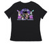 2026 Northeast Classic Apparel, a Black Women's Relaxed V-Neck Tee (back-view)
