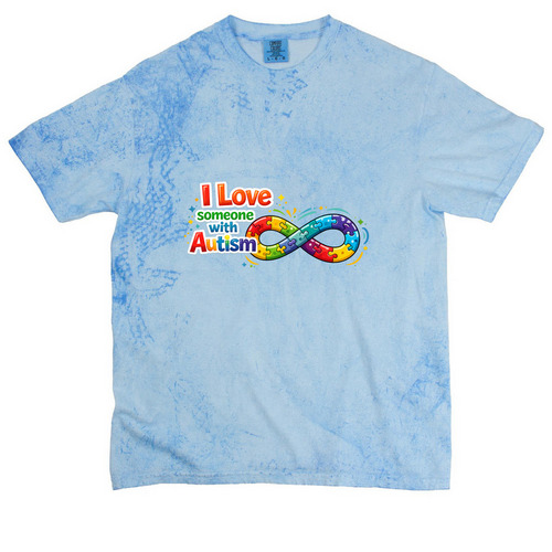 Spectrum and Chaos, a Fiji Blue Comfort Colors Colorblast Tee