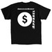 Greedy Collection, a Black Classic Unisex Tee (back-view)