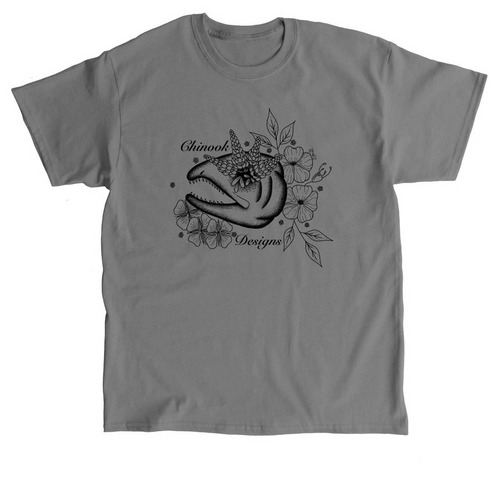 Chinook Designs Logo, a Charcoal Classic Unisex Tee