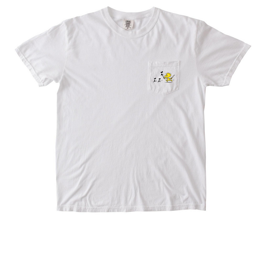 Blackout Blues, a White Comfort Colors Pocket Tee