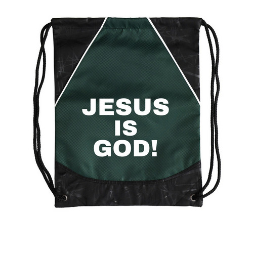 JESUS IS GOD!, a Forest Green Rival Cinch Pack