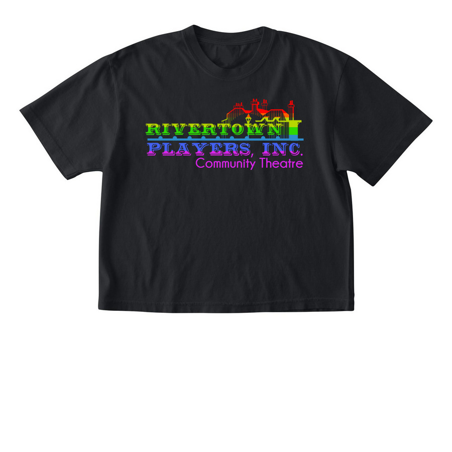 Rivertown Players Pride Collection, a Black Comfort Colors Boxy Tee