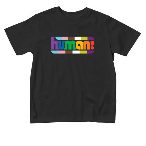 Human Toddler Tee, a Black Toddler Tee