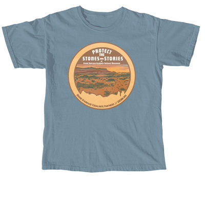Stones & Stories in Grand Staircase, a Ice Blue Comfort Colors Unisex Tee