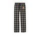 Pajama Pants - Small Logo, a Black Flannel Pajama Pant