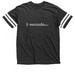 5 seconds- 2 sided print, a Vintage Smoke / White Football Jersey Tee