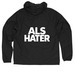 "ALS HATER" Windbreaker, a Black Quarter-Zip Windbreaker (back-view)