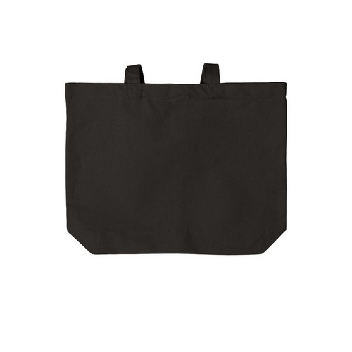 St. Theresa Church Farewell Tote, a Deep Black Cotton Canvas Tote Bag