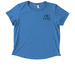 Strong Back | Joyful Heart | Focused Mind, a Azure Blue Allmade Eco Triblend Women?s Scoop Neck Tee
