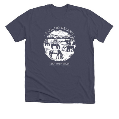 Keep Them Wild!, a Heather Midnight Navy Premium Unisex Tee