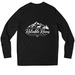 Reliable Partner, a Black UV Performance Long Sleeve Tee (back-view)