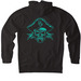 Pirates Front & Back Sweater Collection, a Black Heavyweight Pullover Hoodie (back-view)