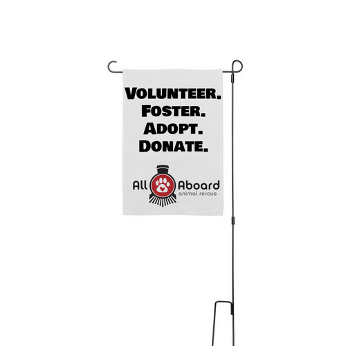 Advocate for All Aboard!&nbsp;, a White 12" x 18" Yard Flag with Stake