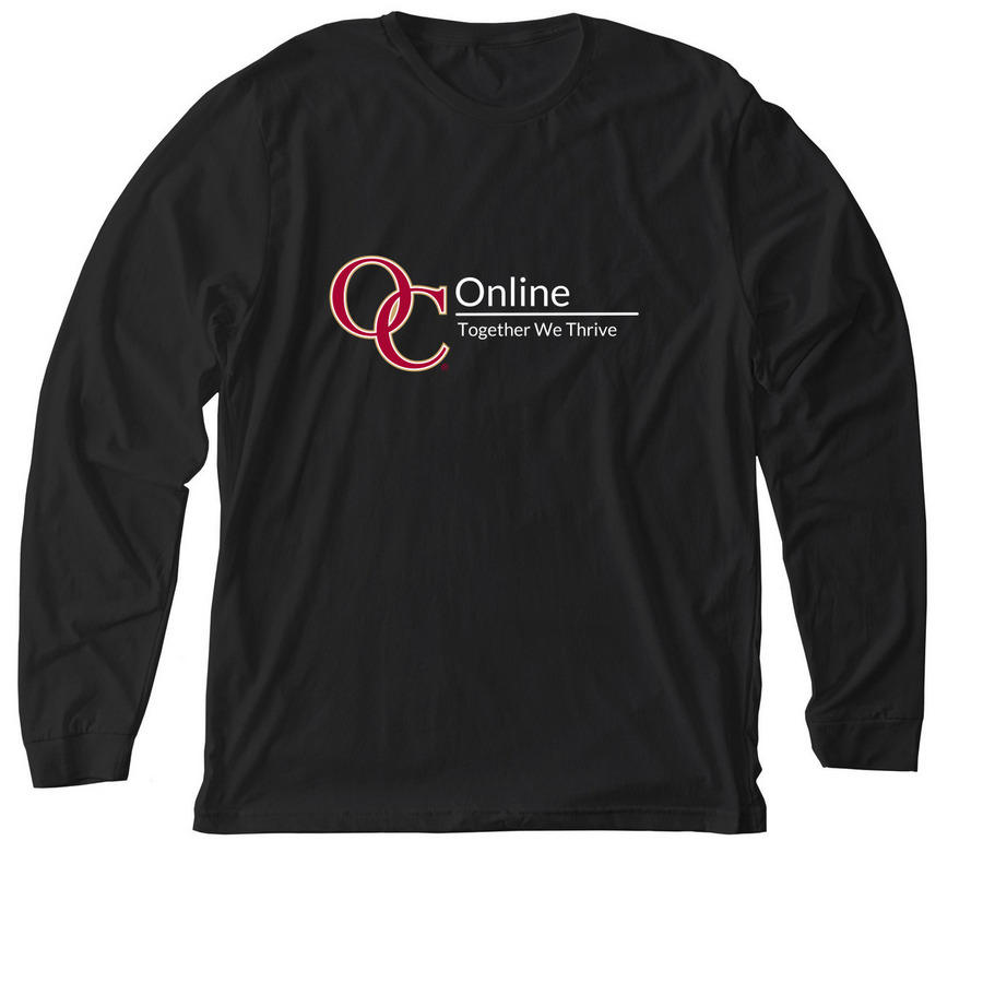Together We Thrive, a Solid Black Blend Premium Long Sleeve Tee
