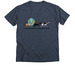 Great Global Greyhound Walk, a Heather Navy Premium V-Neck Tee