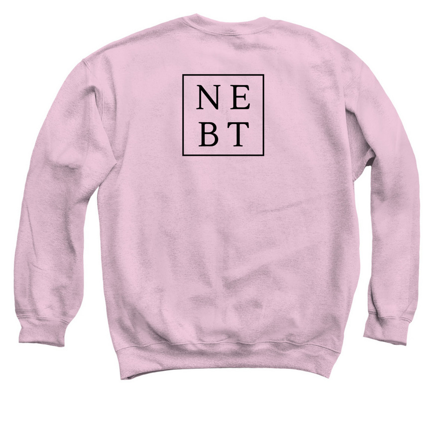NEBT Pink Crewneck, a Light Pink Crewneck Sweatshirt (back-view)