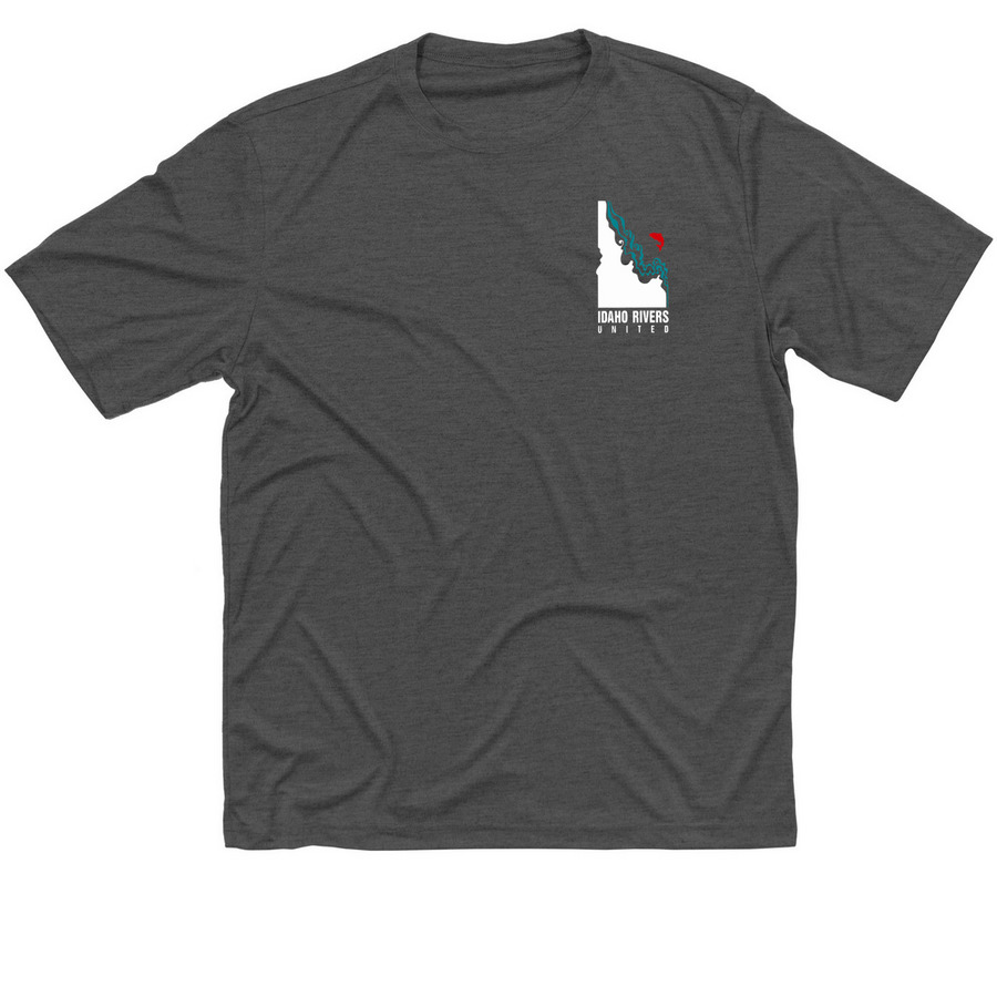 Free the Snake River, a Iron Grey Heather Classic Performance Tee