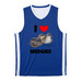 Wedgie Shirt - Performance, a True Royal/ White Reversible Basketball Jersey