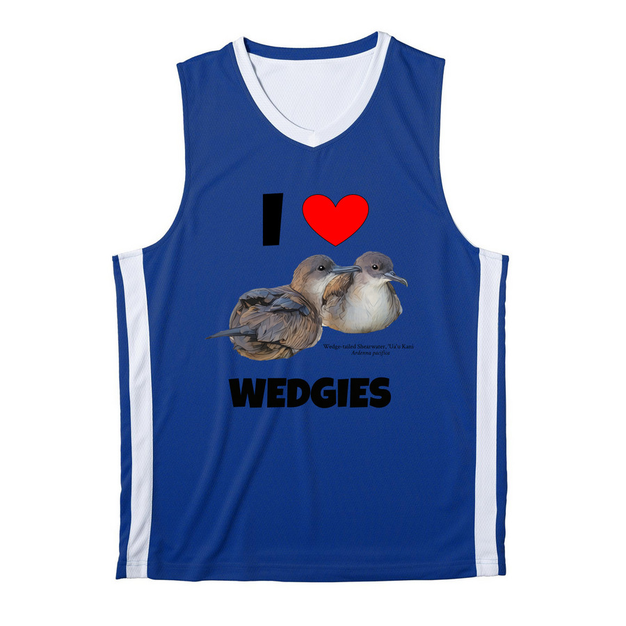Wedgie Shirt - Performance, a True Royal/ White Reversible Basketball Jersey