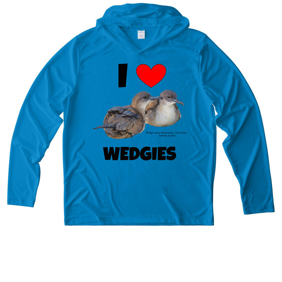 Wedgie Shirt - Performance, a Sapphire UV Performance Long Sleeve Hoodie