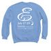 Disney's Frozen - Filigree - White - Carolina, a Carolina Blue Crewneck Sweatshirt (back-view)