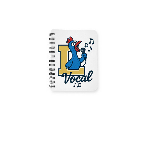 Gerald Vocal Notebook, a White Spiral Notebook