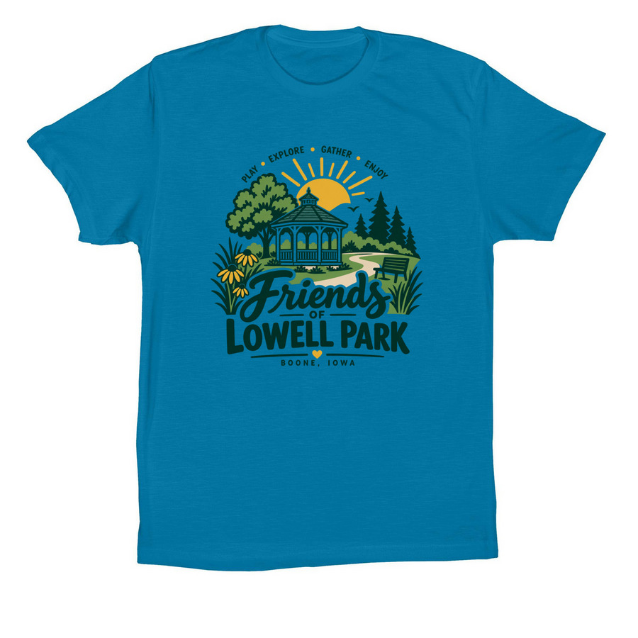 Friends of Lowell Park, a Electric Blue Premium Cotton Tee