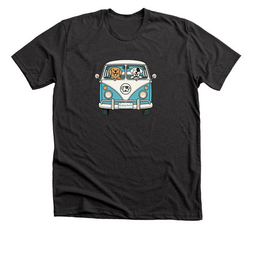 The Bark Bus, a Dark Grey Heather Premium Unisex Tee