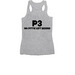 Donut Bully Me, a Athletic Heather Women's Racerback (back-view)