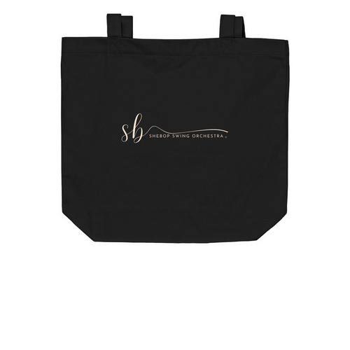 SheBop Classic Logo - Black Bag&nbsp;, a Black Organic Cotton Tote Bag