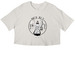 Hex ALS, a Vintage White Women?s Cropped Cotton Tee
