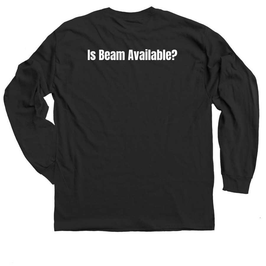 pRad Shirts V2, a Black Classic Long Sleeve Tee (back-view)