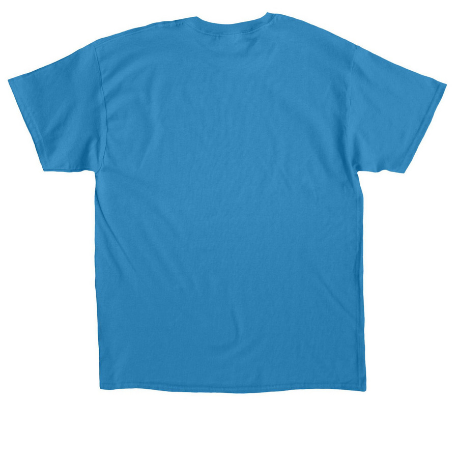 Meerkat Pride Non-Binary, a Sapphire Classic Unisex Tee (back-view)