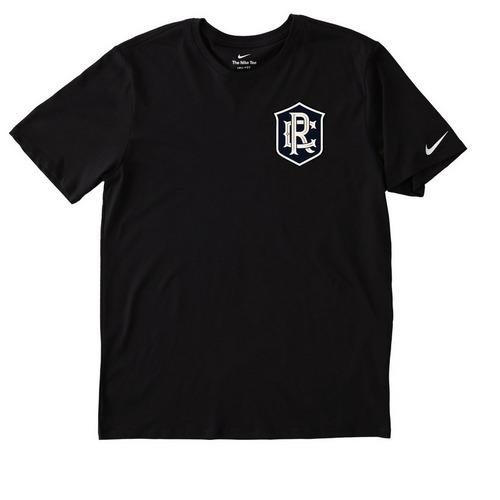 Rock Creek Crest, a Black Nike Dri-FIT Jersey Blend Performance Tee