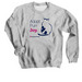 Adopt. Purr. Joy., a Sport Grey Crewneck Sweatshirt