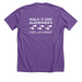 Walk to End Alzheimer's&nbsp;, a Heather Team Purple Premium Unisex Tee (back-view)