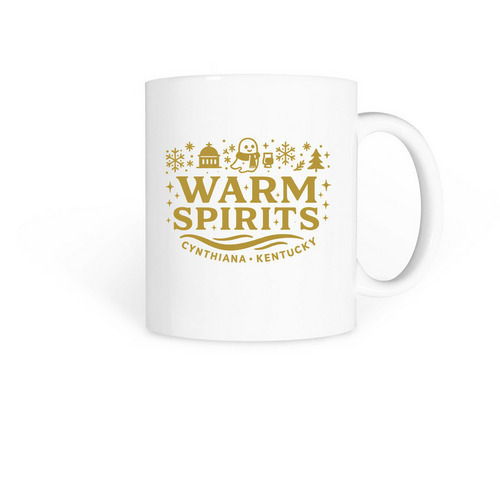 Warm Spirits Mug, a White Coffee Mug