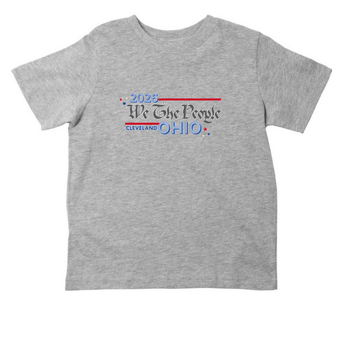 CLEVELAND Toddler Clothing - WTP OH, a Heather Toddler Tee