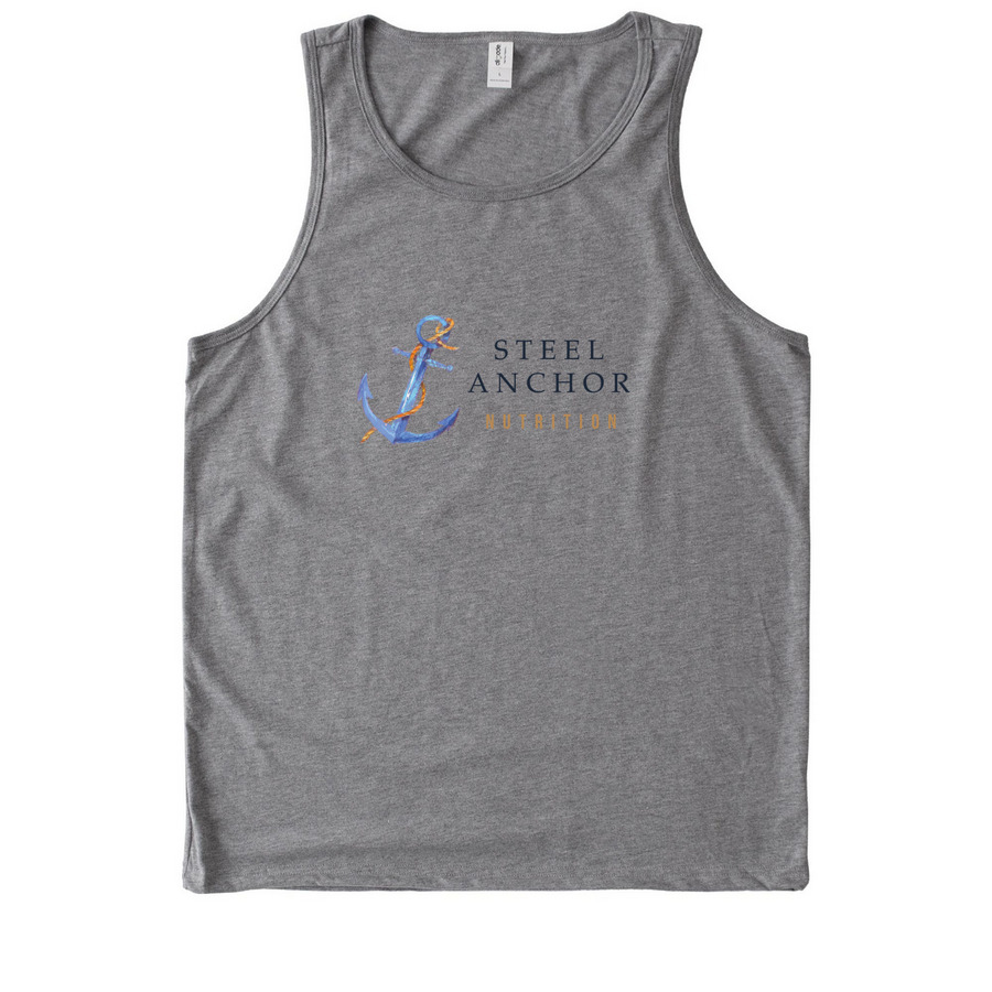 Steel Anchor Nutrition Ts and Tanks, a Aluminum Grey Allmade Eco Triblend Tank